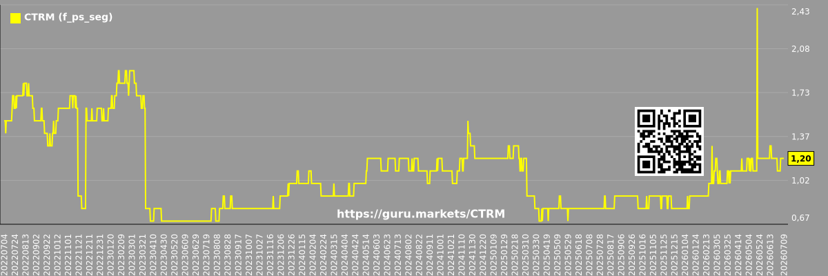 Future (projected) P/S market segment graph - Castor-maritime