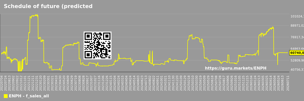 Schedule of future (predicted) sales of the market as a whole