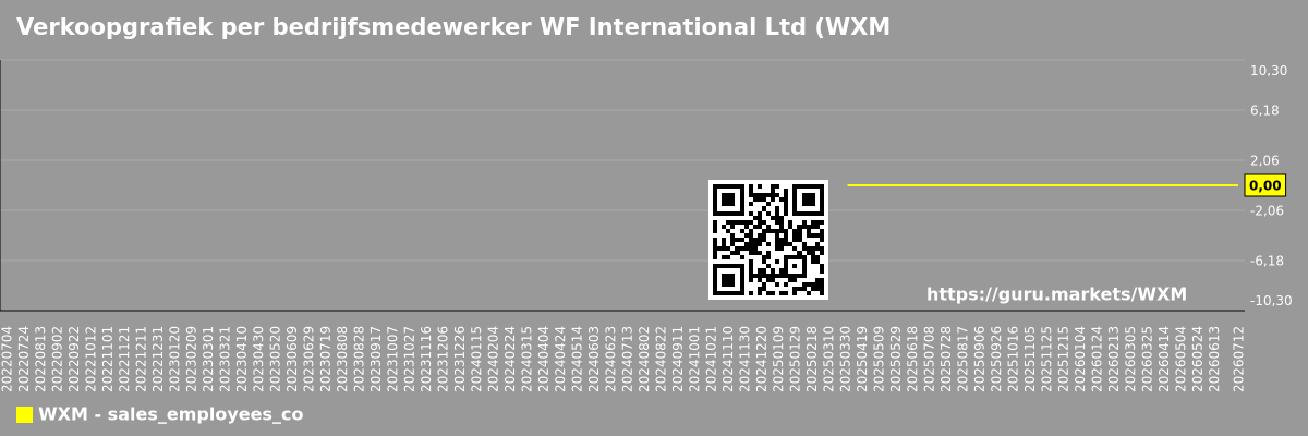 Verkoopgrafiek per bedrijfsmedewerker WF International Ltd (WXM)